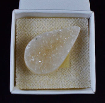 1 1/2" Amethyst Tear druse cabochon