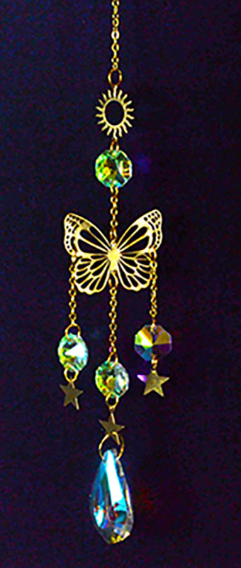 15" Sun & Butterfly sun catcher