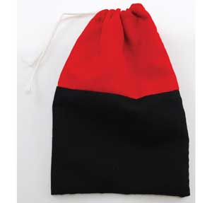 Reversing Red & Black Cotton Bag
