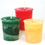 Peace Herbal votive - dark green