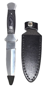 7 1/2" Black wood handle athame