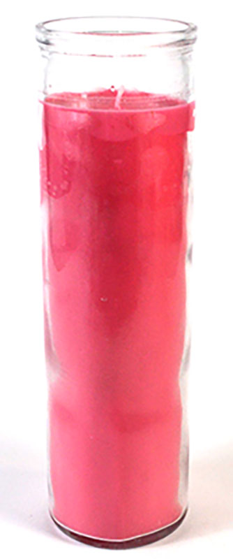 Pink 7-day jar candle