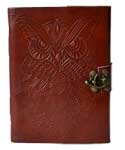5 5" x 7" Owl leather blank book w/ latch