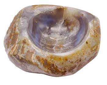 4"-6" Agate Natural offering bowl