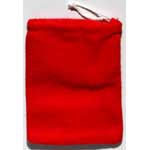 Red Cotton bag 3" x 4"