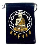 (set of 10) 5"x 7" Buddha Black velveteen bag