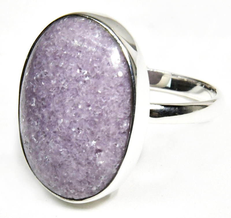 Size 8 Lepidolite ring