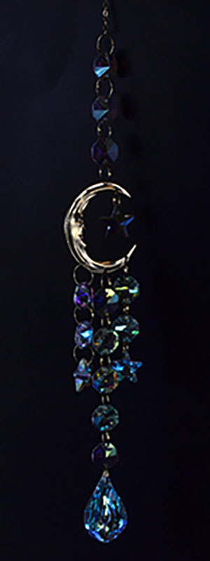18" Crescent Moon sun catcher