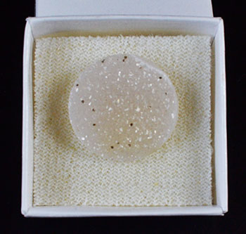 1" Amethyst Circle druse cabochon