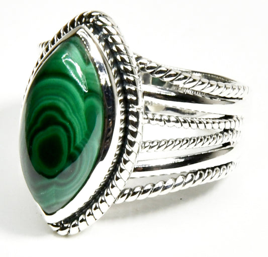 Size 12 Malachite ring