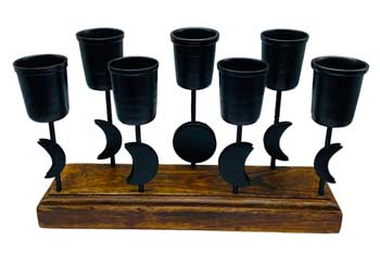 7 1/2" Moon Phases Taper holder