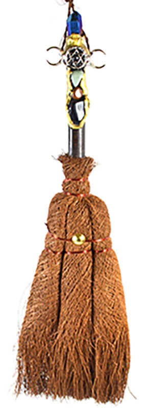 12" Pentagram Crystal broom