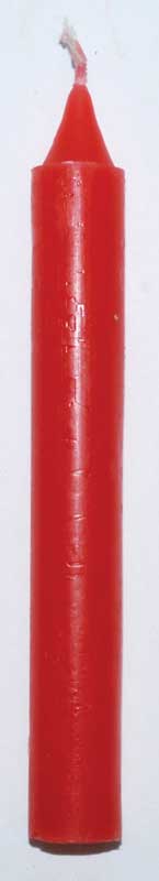 Red 6" Household Candle