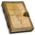 5 5" x 7" Goddess of Earth Embossed leather w/ latch