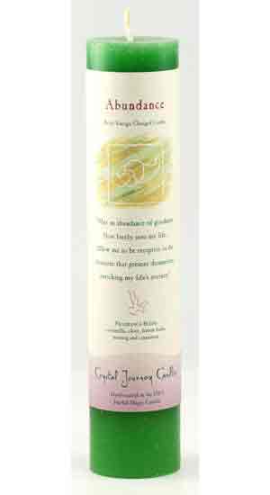 Abundance Reiki Charged Pillar Candle      Expected on : 4/4/2025