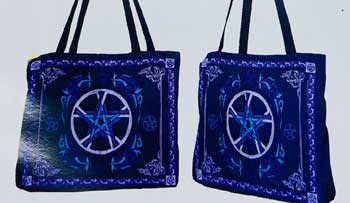 15.5" x 17.5" Pentagram tote bag