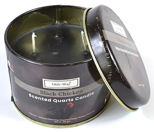 Gallina Negra (Black Chicken) quartz tin candle