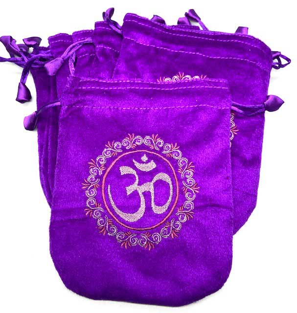 (set of 10) 6"x 8" Purple velveteen bag      CLEARANCE