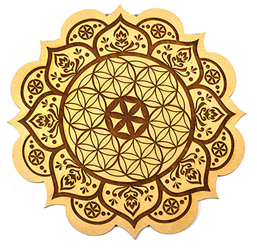 8" FOL Lotus crystal grid