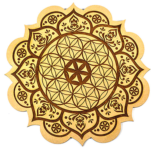 8" FOL Lotus crystal grid