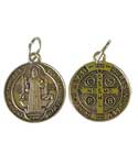 3/4" St Benedict amulet