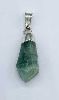 Emerald diamond shaped pendant