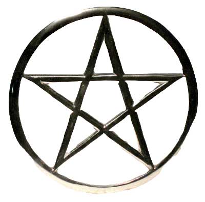 Cut-Out Pentagram altar tile 5 3/4"